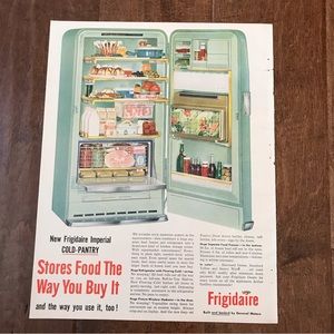 Vintage 1955 refrigerator advertisement